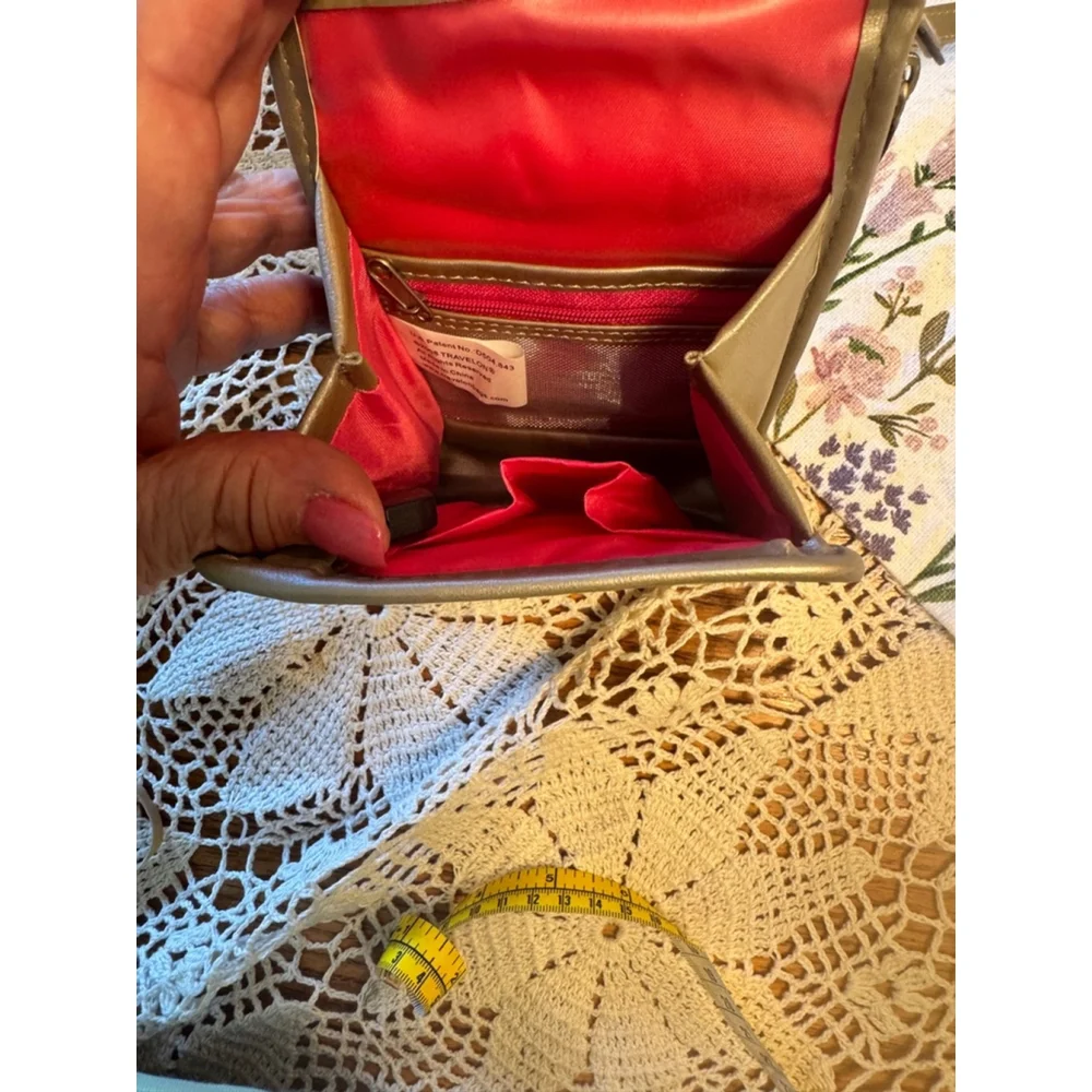 Travelon Small Gold Crossbody Bag